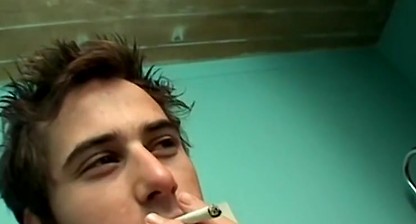 Young chain smokers Jacob Wright and Joey Steels anal fuck