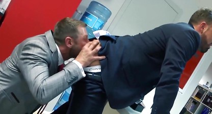 MENATPLAY Hunk In Suit Logan Moore Logan Moore Anal Fucked