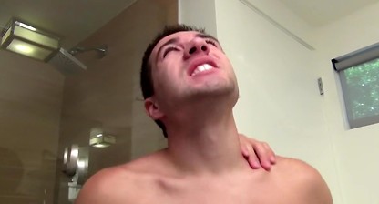 Athletic gays JD Phoenix and Dylan Knight piss and anal fuck