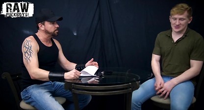 RawFuckBoys - Hairy hung stud fucks blond jock's mouth blindfolded