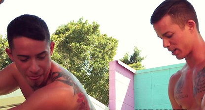 Hothouse - Oiled Up Jocks Fuck At The Pool