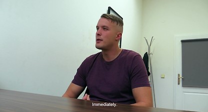 DIRTY SCOUT 182 - Buff Hunk Wants A Job But First He Needs To Suck & Fuck