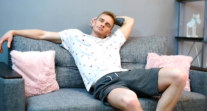 Martin spreads his ass, exposing his tight pink hole