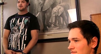 Young twink jerks off his dick and cums while watching porn