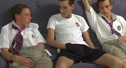 School twinks Jason Raze and Seth OConner blowing big dicks