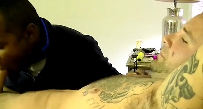 Amateur anal fucks his buddy after black man sucks his dick