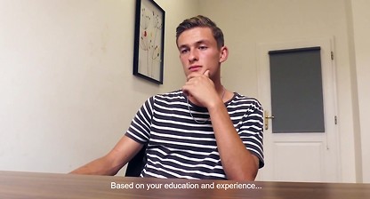 DIRTY SCOUT 206 - Twink With Striped Shirt Has To Get Dirty To Earn The Job