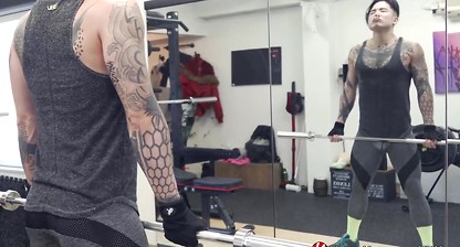 YOSHIKAWASAKIXXX - Japanese Yoshi Kawasaki Works Out Solo