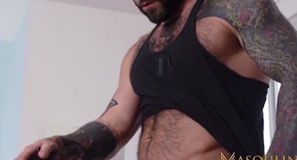MASQULIN Hunky Markus Kage Barebacks Gay Jock Thyle Knoxx