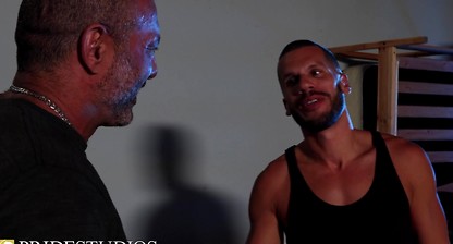 Muscled Daddy Helps His Younger Step Cousin With A Blowjob - FamilyCreep