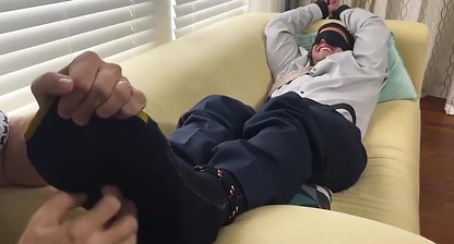 Restrained and eye folded dude Aldo tickle tormented hard