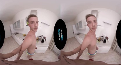 VirtualRealGay.com - Milk and cookies