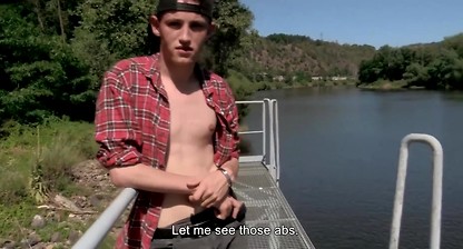 CZECH HUNTER 553 - Tall Twink Doesn't Hesitate To Parade His Huge Dong Around When He Gets Offered M