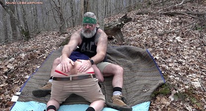Daddy Bear Will Angell breeds Scott Ryder out in the woods