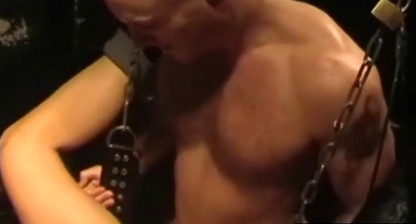 Sturdy German dick blown before stuffing ass on sex swing