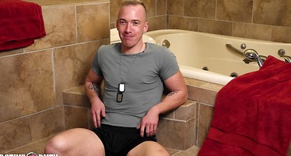 ActiveDuty - Big Dicked Soldier Solo Steamy Shower Scene