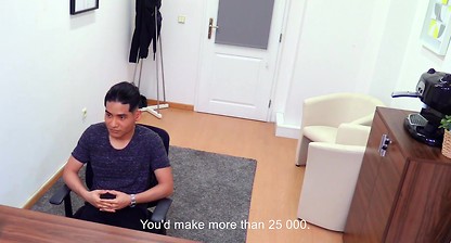 BigStr - Economics University Student Gets His Tight Asshole Fucked For Cash At A Job Interview