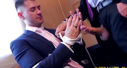 MENATPLAY Suited Hector De Silva And Lukas Daken Anal Breed