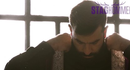 Staghomme Leandro watches big uncut cock slide inside Bastian Karim