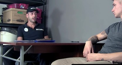 Inked stud Zak Bishop controls horny cop Jace and fucks him hard
