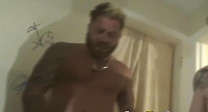 Gorgeous studs bareback skinny dude in the bathroom