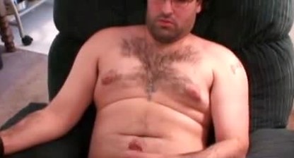 Solo masturbation session with gay stud with glasses intensely