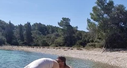 Hiker Catches a Guy Getting Naked on a Beach and He Gets His Ass Fucked by Him